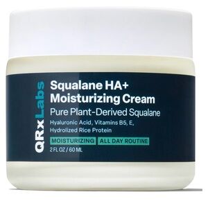 QRxLabs Squalane HA+ Moisturizing Cream - White